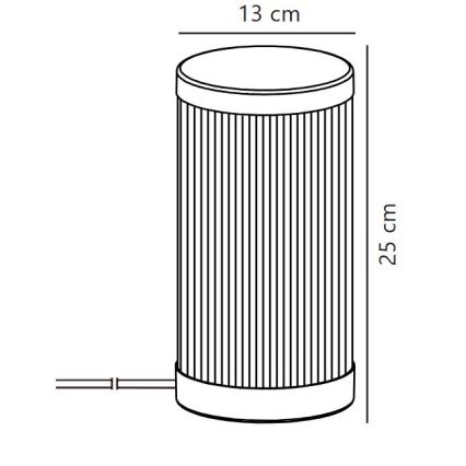 Nordlux - Zunanja namizna svetilka COUPAR 1xE27/25W/230V črna