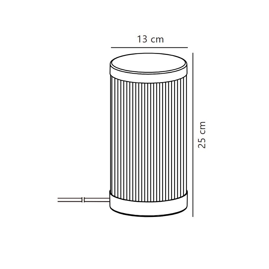 Nordlux - Zunanja namizna svetilka COUPAR 1xE27/25W/230V črna