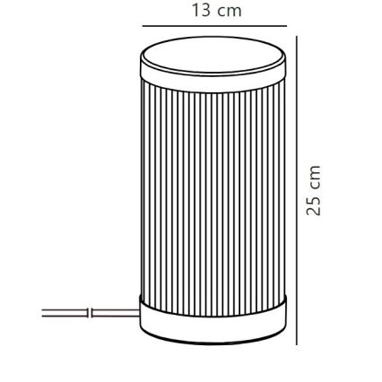 Nordlux - Zunanja namizna svetilka COUPAR 1xE27/25W/230V IP54 bela