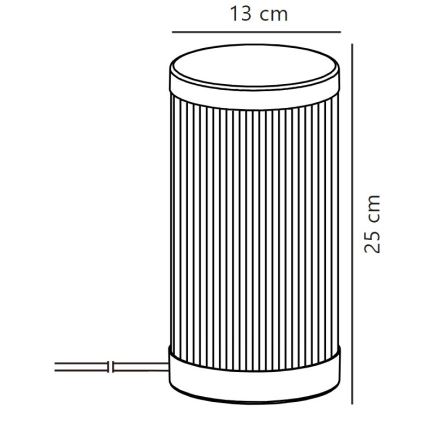 Nordlux - Zunanja namizna svetilka COUPAR 1xE27/25W/230V IP54 bež