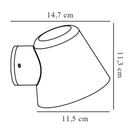 Nordlux - Zunanja stenska svetilka ALERIA 1xGU10/35W/230V IP44