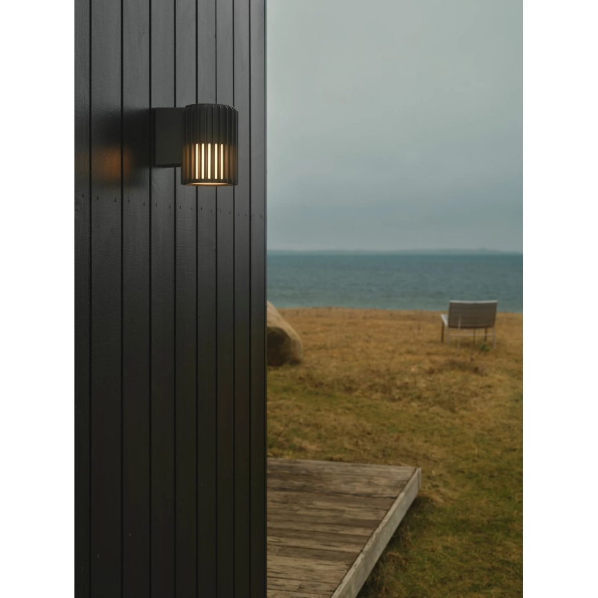 Nordlux - Zunanja stenska svetilka ALUDRA 1xE27/15W/230V antracit