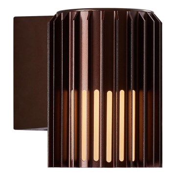 Nordlux - Zunanja stenska svetilka ALUDRA 1xE27/15W/230V rjava