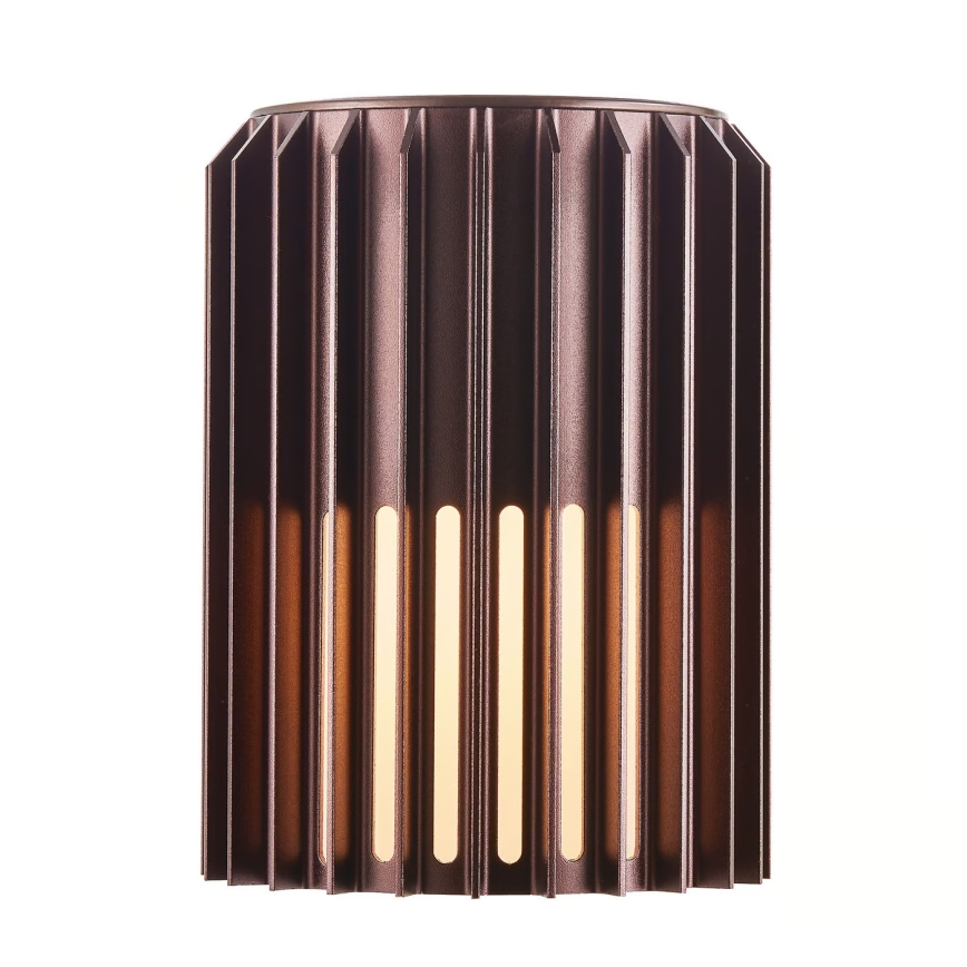 Nordlux - Zunanja stenska svetilka ALUDRA 1xE27/15W/230V rjava