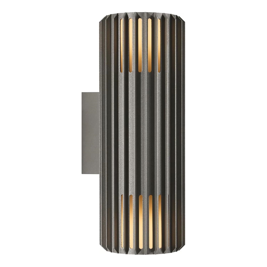Nordlux - Zunanja stenska svetilka ALUDRA 2xE27/15W/230V IP54 antracit