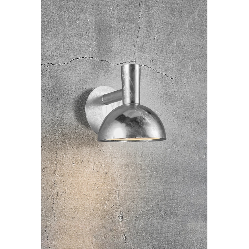 Nordlux - Zunanja stenska svetilka ARKI 1xE27/20W/230V IP54 srebrna