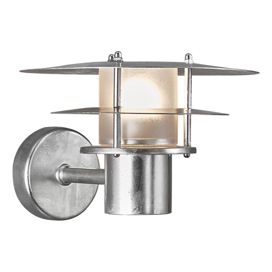 Nordlux - Zunanja stenska svetilka BASTIA 1xE14/12W/230V IP54 mat krom