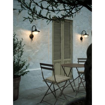 Nordlux - Zunanja stenska svetilka BERLO 1xE27/10W/230V IP44