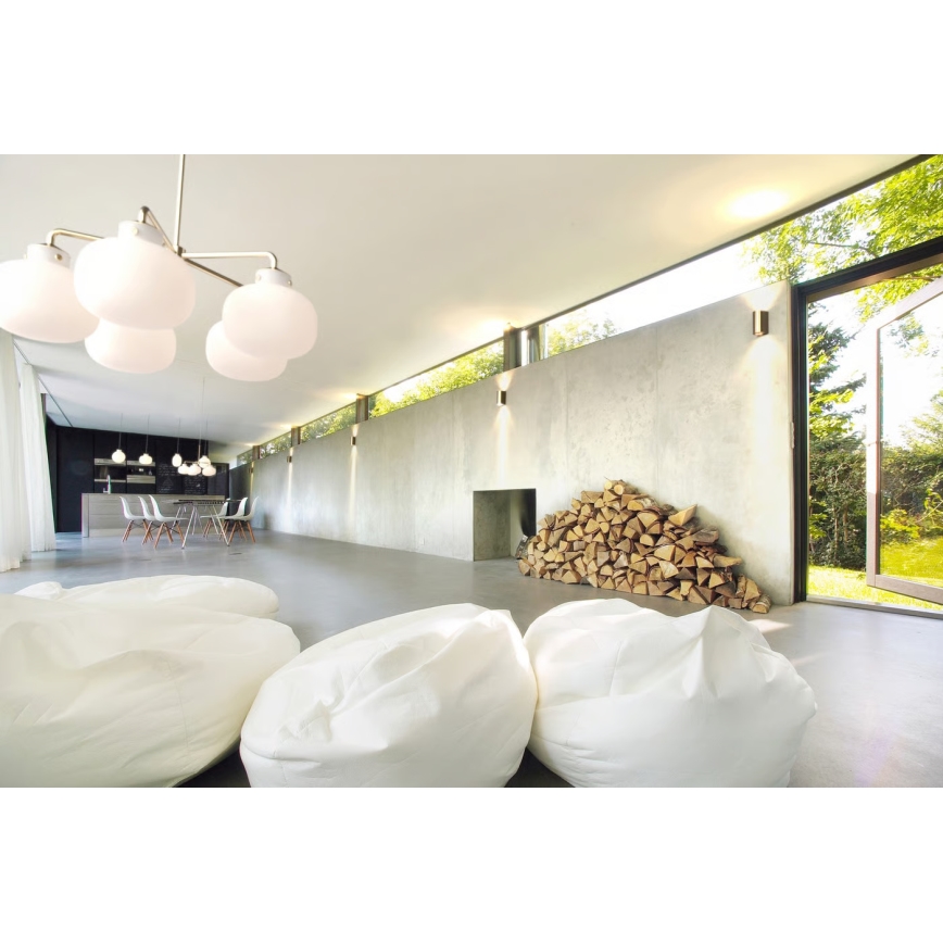 Nordlux - Zunanja stenska svetilka CANTO 2xGU10/28W/230V IP44 medenina