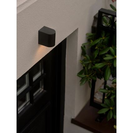 Nordlux - Zunanja stenska svetilka DION 1xGU10/25W/230V IP44 črna