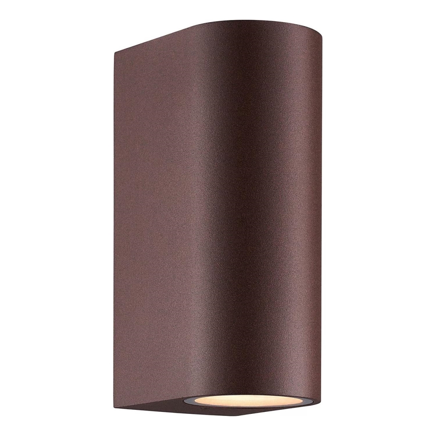 Nordlux - Zunanja stenska svetilka DION 2xGU10/25W/230V IP44 rezavá