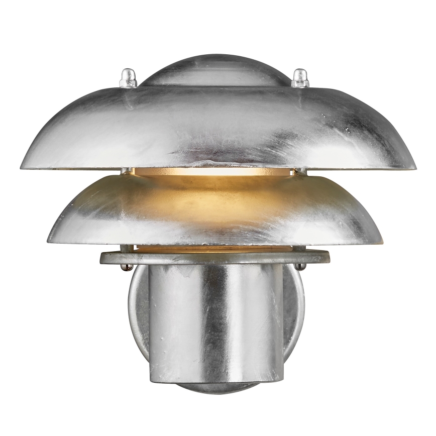 Nordlux - Zunanja stenska svetilka KURNOS 1xE14/12W/230V IP54 mat krom