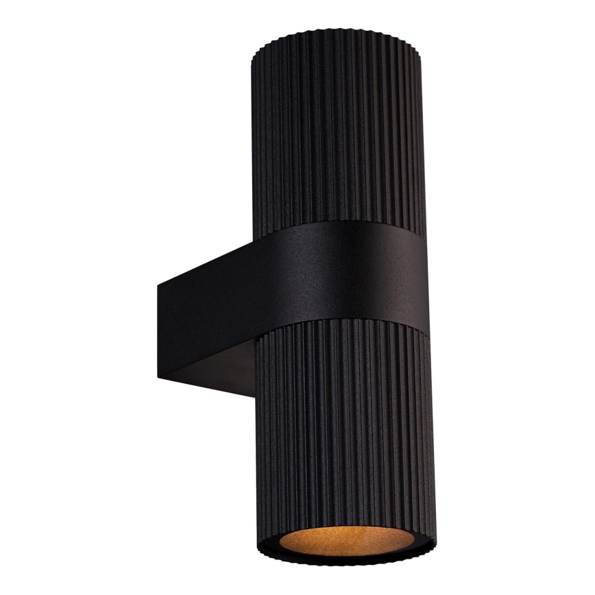 Nordlux - Zunanja stenska svetilka KYKLOP 2xGU10/25W/230V IP54 črna