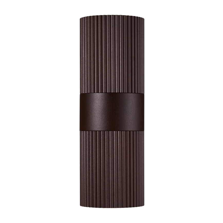 Nordlux - Zunanja stenska svetilka KYKLOP 2xGU10/25W/230V IP54 rjava