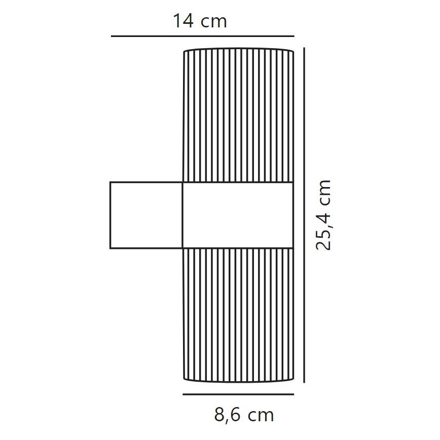Nordlux - Zunanja stenska svetilka KYKLOP 2xGU10/25W/230V IP54 rjava