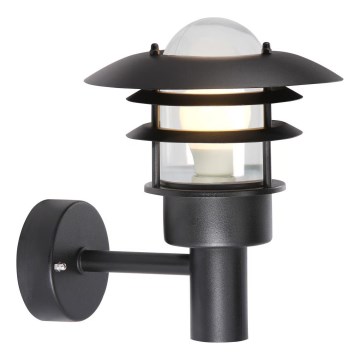 Nordlux - Zunanja stenska svetilka LONSTRUP 1xE27/60W/230V IP44 črna