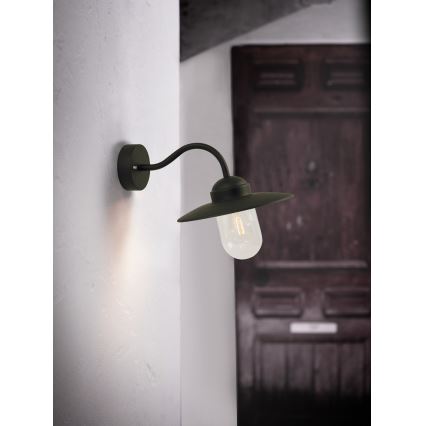 Nordlux - Zunanja stenska svetilka LUXEMBOURG 1xE27/60W/230V IP54 črna