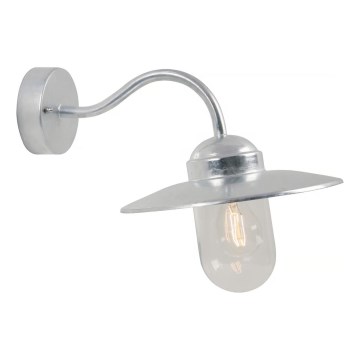 Nordlux - Zunanja stenska svetilka LUXEMBOURG 1xE27/60W/230V IP54 srebrna