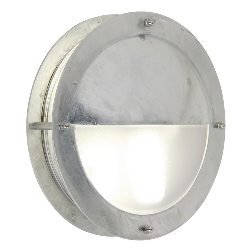 Nordlux - Zunanja stenska svetilka MALTA 1xE27/60W/230V IP54 srebrna