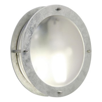 Nordlux - Zunanja stenska svetilka MALTA 1xE27/60W/230V srebrna