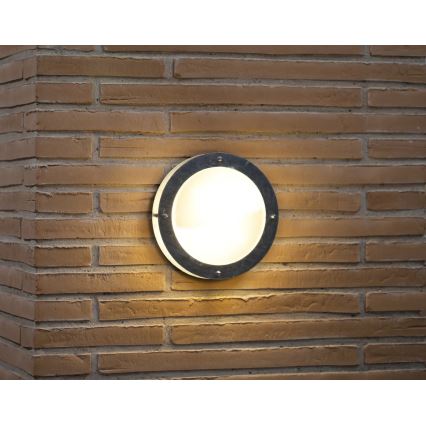 Nordlux - Zunanja stenska svetilka MALTA 1xE27/60W/230V srebrna