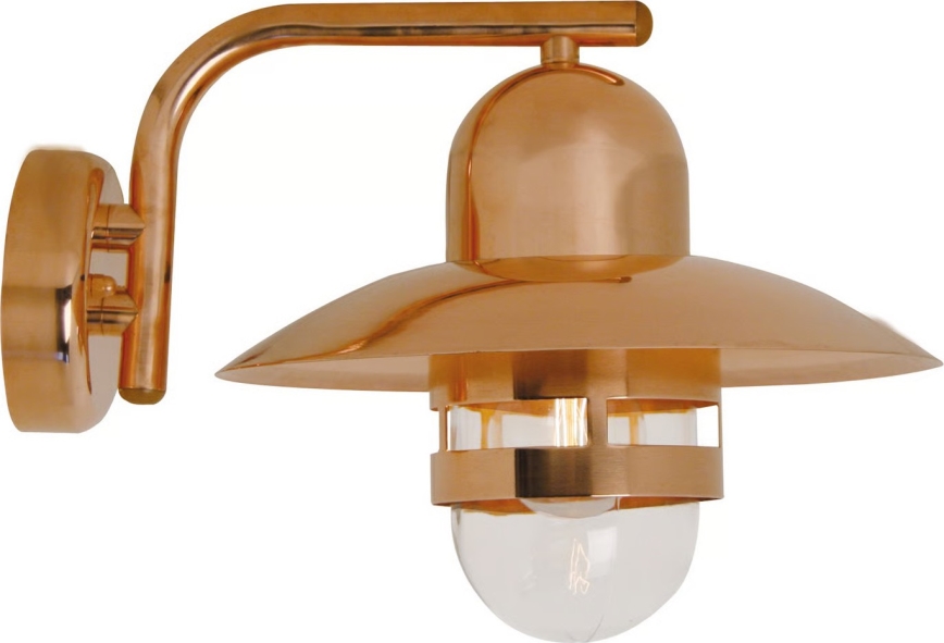 Nordlux - Zunanja stenska svetilka NIBE 1xE27/60W/230V IP54 bakrena