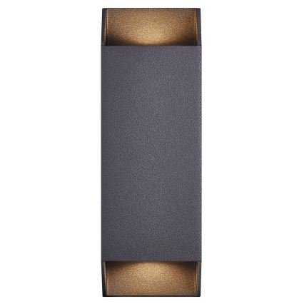 Nordlux - Zunanja stenska svetilka NICO 2xGU10/35W/230V IP54 črna