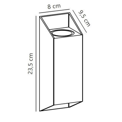 Nordlux - Zunanja stenska svetilka NICO 2xGU10/35W/230V IP54 rjava