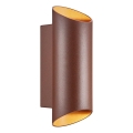 Nordlux - Zunanja stenska svetilka NICO 2xGU10/35W/230V IP54 rjava