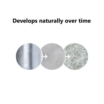 Nordlux - Zunanja stenska svetilka s senzorjem VEJERS 1xE27/60W/230V IP54 srebrna