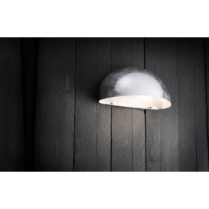 Nordlux - Zunanja stenska svetilka SCORPIUS 1xE14/40W/230V IP33 srebrna