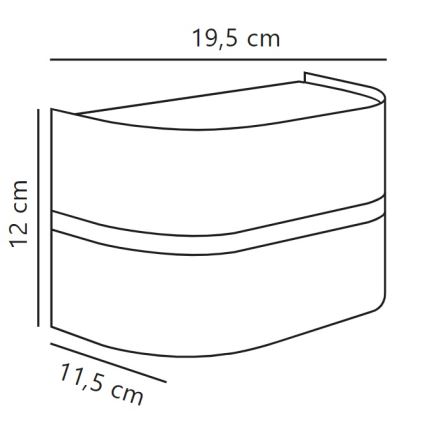 Nordlux - Zunanja stenska svetilka SIBELIS 1xE27/10W/230V IP44 antracit