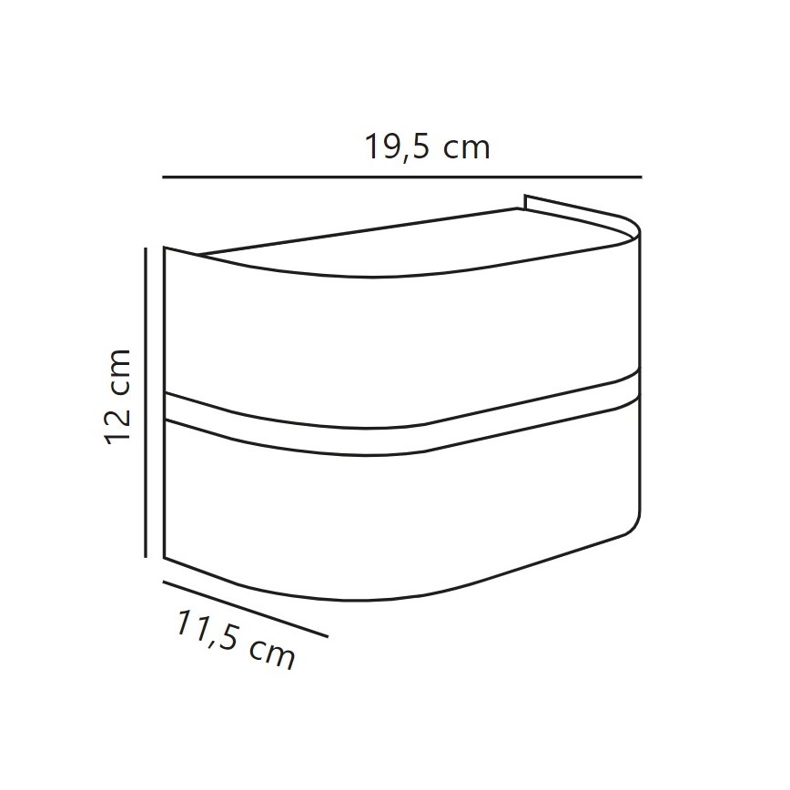 Nordlux - Zunanja stenska svetilka SIBELIS 1xE27/10W/230V IP44 antracit