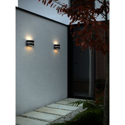 Nordlux - Zunanja stenska svetilka SIBELIS 1xE27/10W/230V IP44 črna
