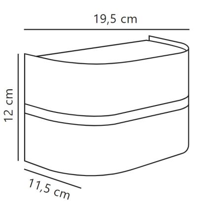 Nordlux - Zunanja stenska svetilka SIBELIS 1xE27/10W/230V IP44 rjava