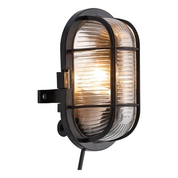 Nordlux - Zunanja stenska svetilka SKOTLAMPE 1xE27/60W/230V IP44 črna