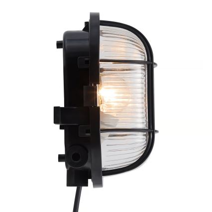 Nordlux - Zunanja stenska svetilka SKOTLAMPE 1xE27/60W/230V IP44 črna