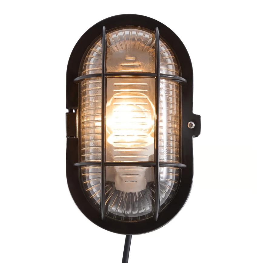 Nordlux - Zunanja stenska svetilka SKOTLAMPE 1xE27/60W/230V IP44 črna