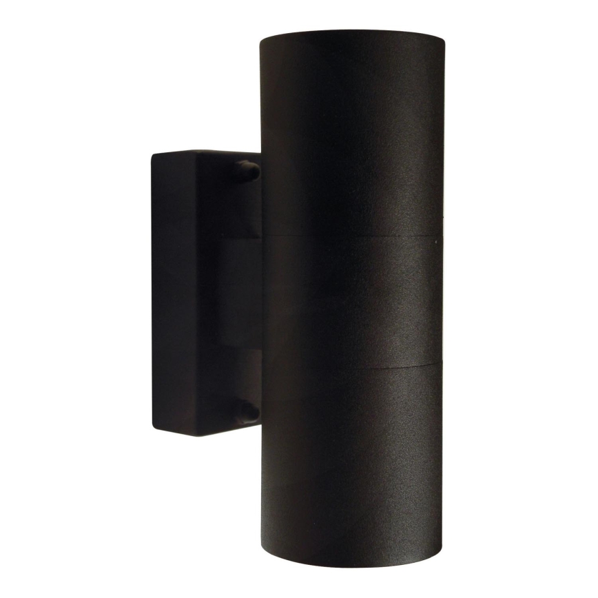 Nordlux - Zunanja stenska svetilka TIN 2xGU10/35W/230V IP54 črna