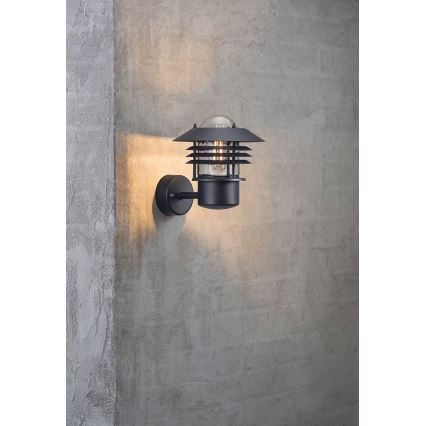Nordlux - Zunanja stenska svetilka VEJERS 1xE27/60W/230V IP54 črna