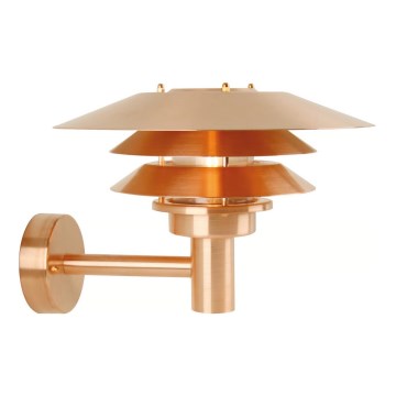 Nordlux - Zunanja stenska svetilka VENO 1xE27/60W/230V IP54 bakrena