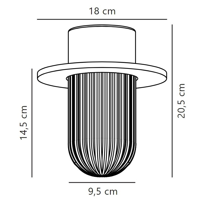 Nordlux - Zunanja stropna svetilka JANUKA 1xE27/60W/230V IP54 bela