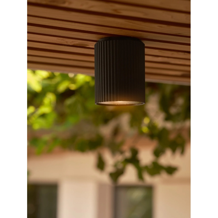 Nordlux - Zunanja stropna svetilka KYKLOP 1xGU10/15W/230V IP54 črna