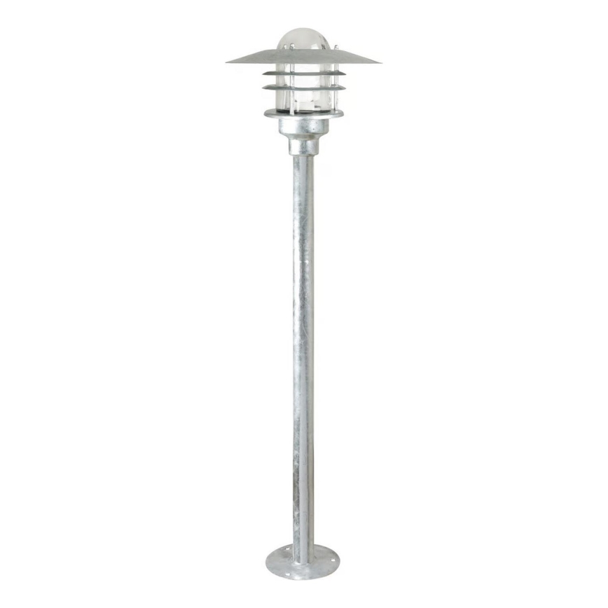 Nordlux - Zunanja svetilka AGGER 1xE27/60W/230V IP54 srebrna