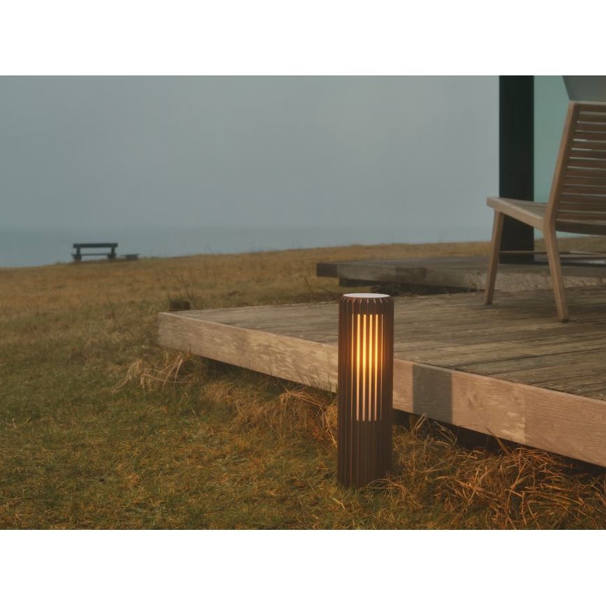 Nordlux - Zunanja svetilka ALUDRA 1xE27/15W/230V IP44 rjava 45,4 cm