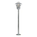 Nordlux - Zunanja svetilka BLOKHUS 1xE27/60W/230V IP54 srebrna 92 cm