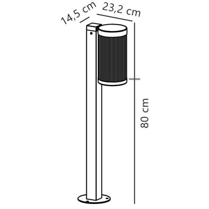 Nordlux - Zunanja svetilka COUPAR 1xE27/25W/230V IP54 bela