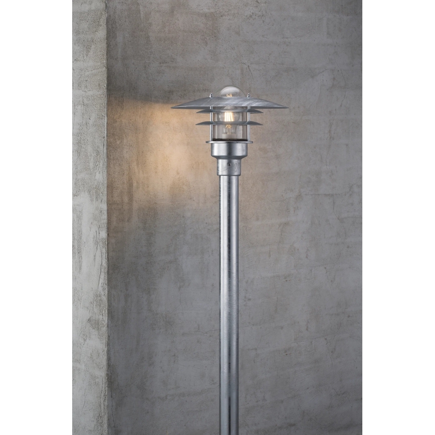 Nordlux - Zunanja svetilka LONSTRUP 1xE27/60W/230V IP44 mat krom 116 cm