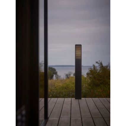 Nordlux - zunanja svetilka SIDARA 1xE27/15W/230V IP44 95 cm črna