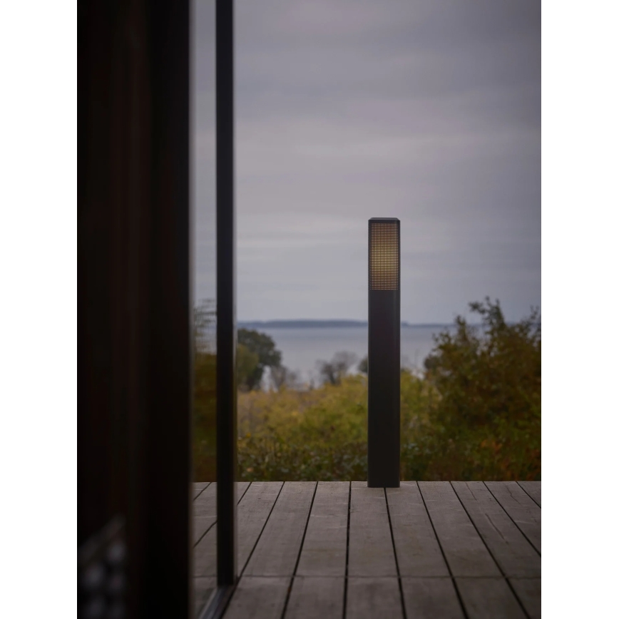 Nordlux - zunanja svetilka SIDARA 1xE27/15W/230V IP44 95 cm črna